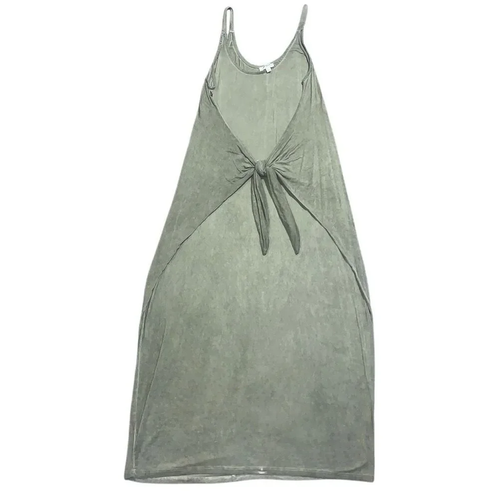 Umgee Women's Size Medium‎ Green Jersey Knit Sleeveless Tank Maxi Dress Stretch